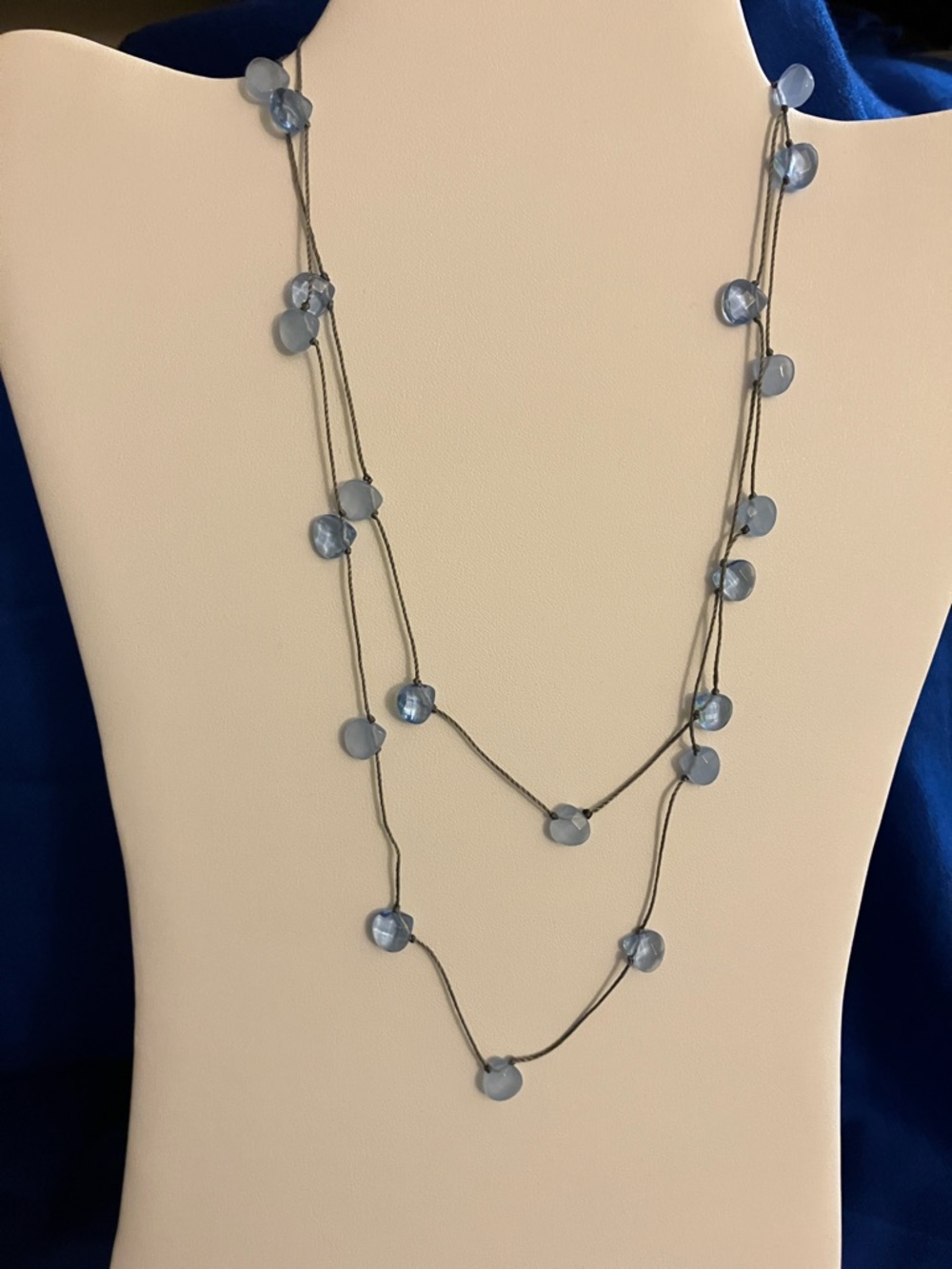 J. Jill  Pale Blue Bead Necklace